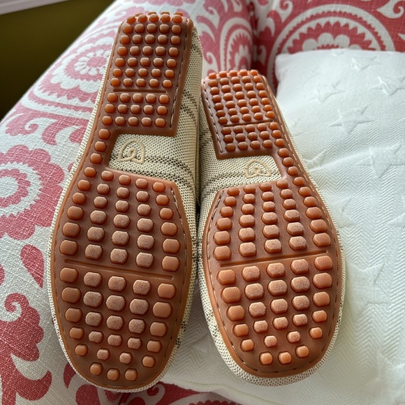 NEW no box Rothy’s Driver Women’s Size 9 “Sandy Shores” Cream/Tan Stripe Loafer - Picture 4 of 6